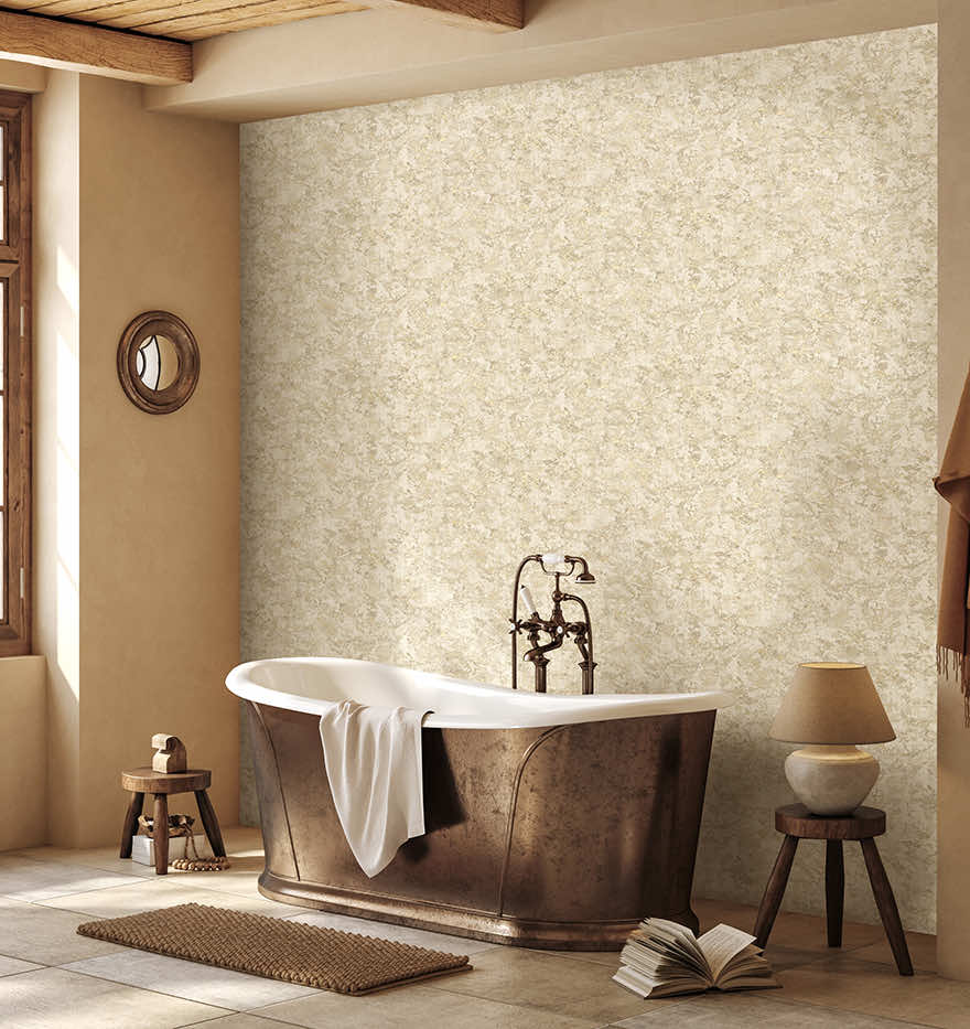 Pyrite Wallpaper - Cream