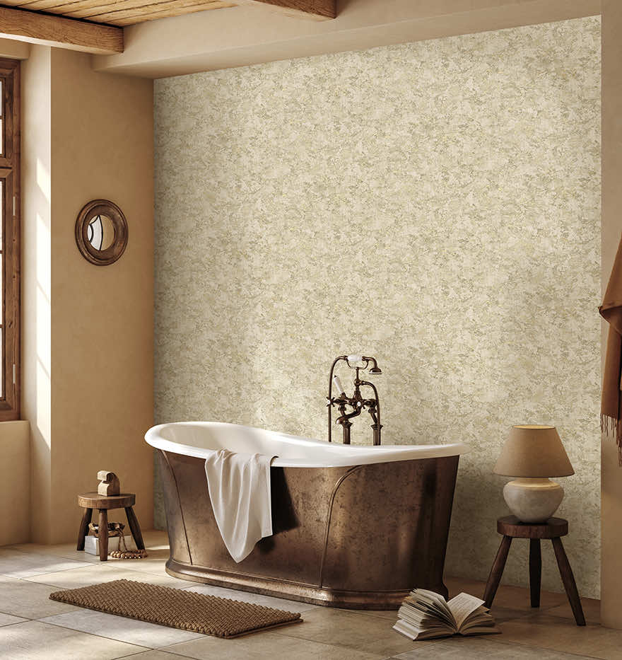 Pyrite Wallpaper - Beige