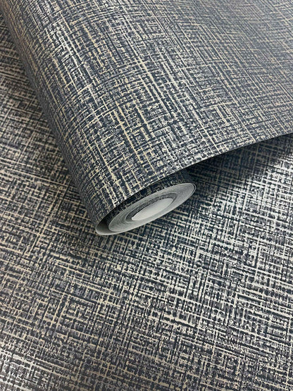 Brocade Wallpaper - Navy