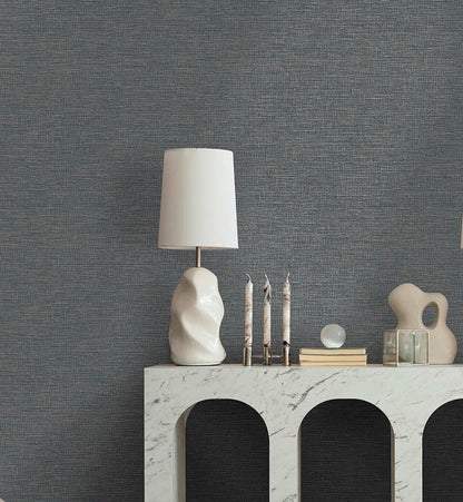 Brocade Wallpaper - Navy