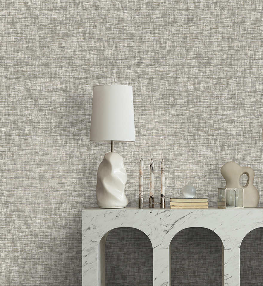 Brocade Wallpaper - Grey
