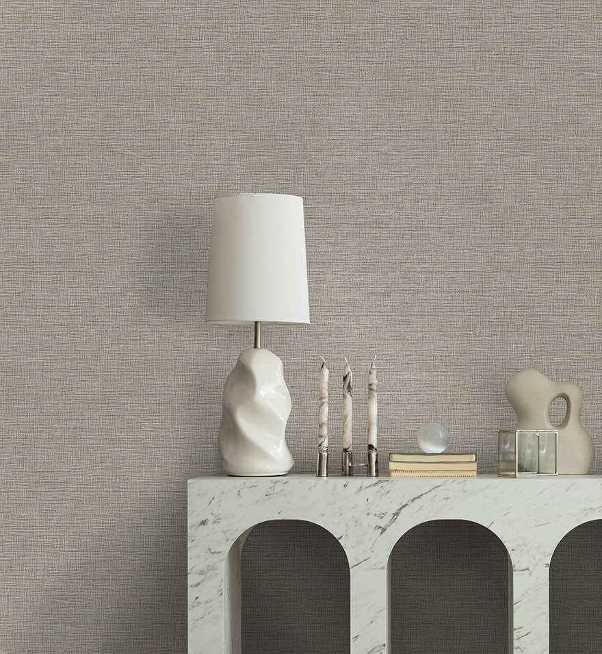 Brocade Wallpaper - Taupe