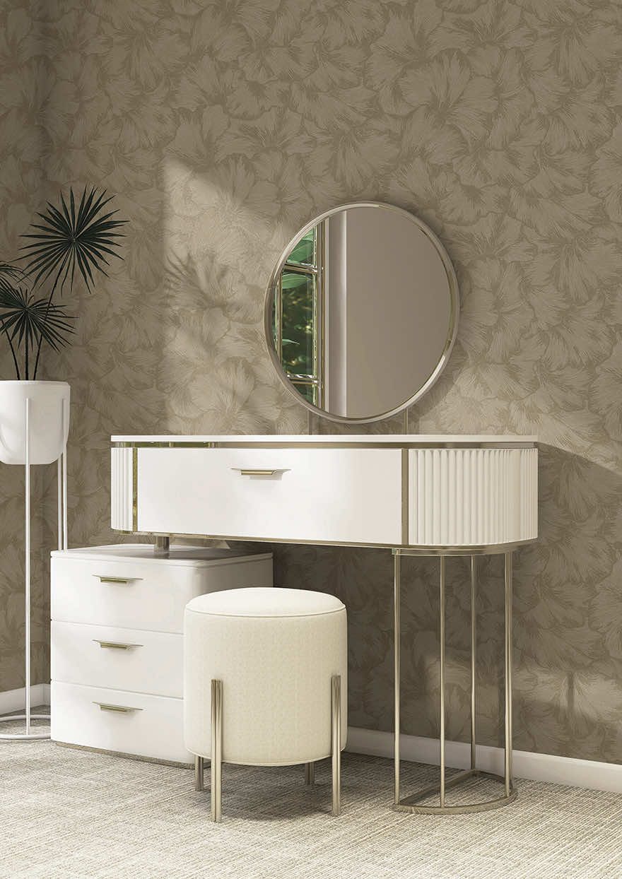 Suzani Wallpaper - Beige