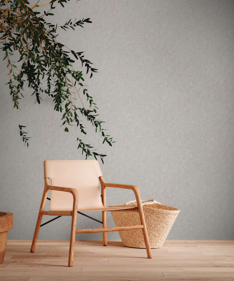 Natural Living Plains Wallpaper - Silvergrey