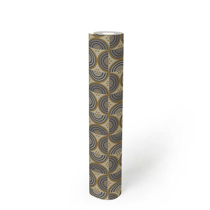 Baroque Pattern II Wallpaper - Sand