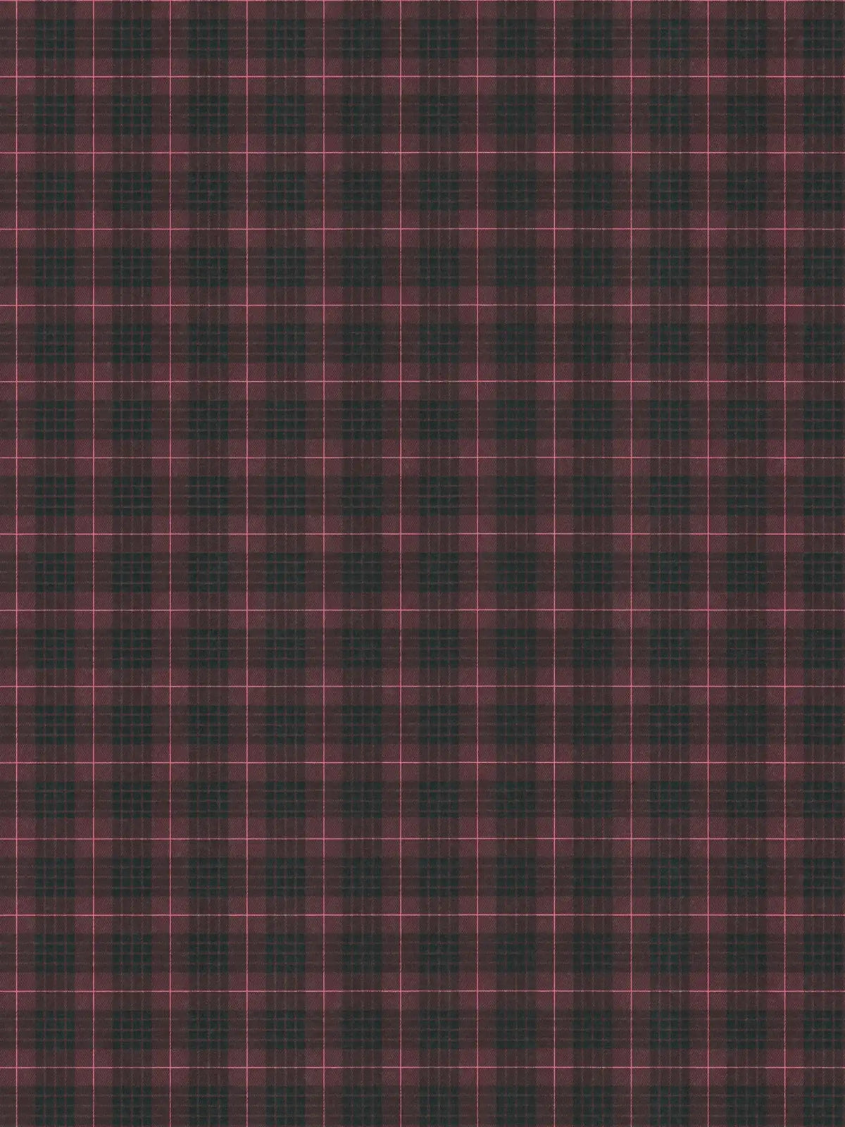 Sample - Tartan The Wallpaper - Black/Pink