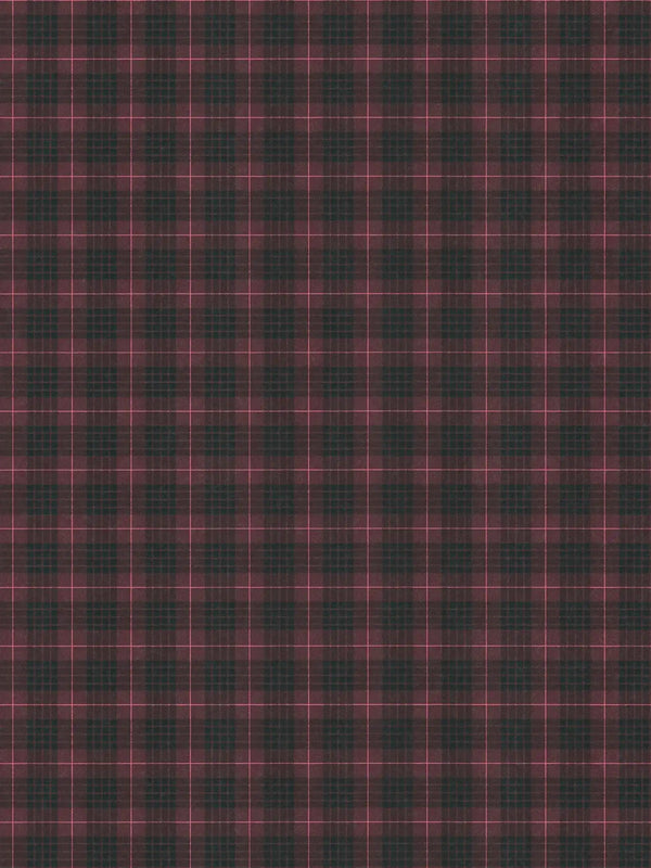 Sample - Tartan The Wallpaper - Black/Pink