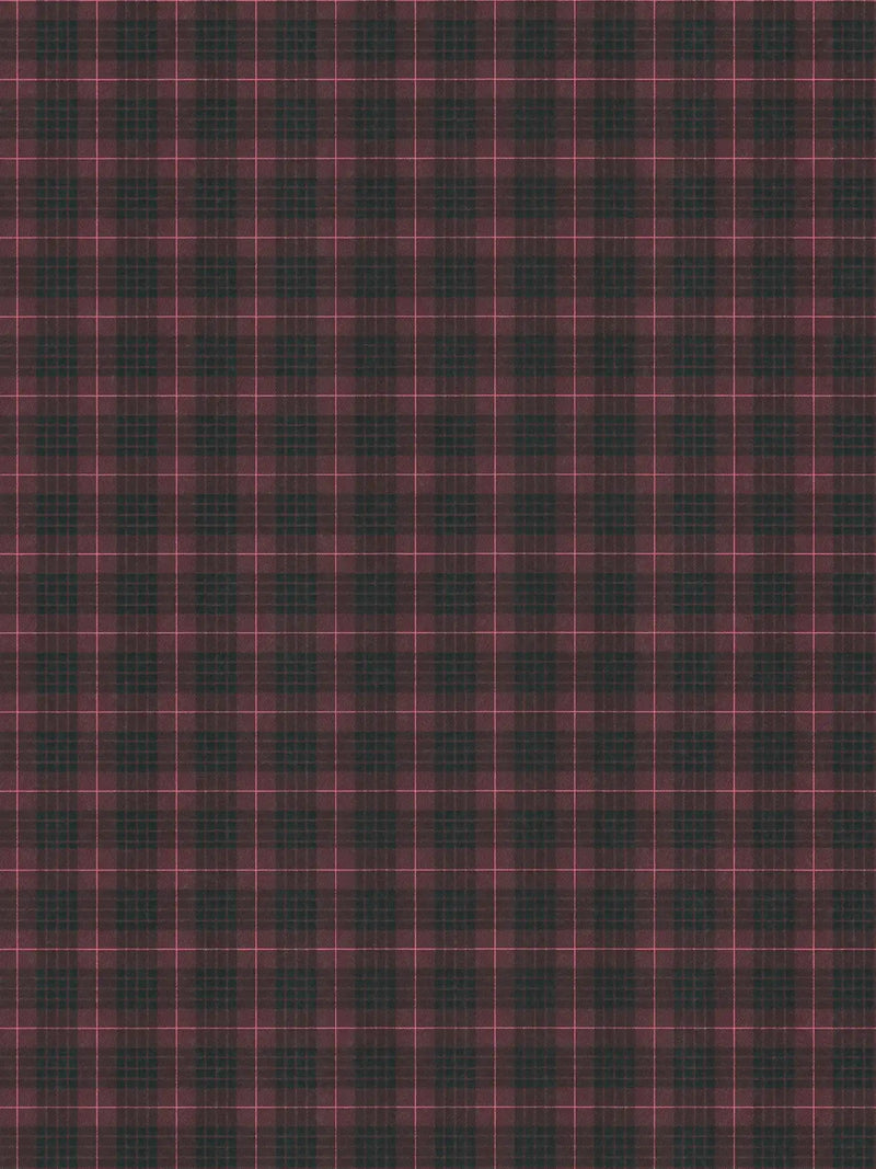 Sample - Tartan The Wallpaper - Black/Pink