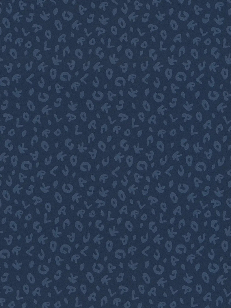 Leopard - Karl Lagerfeld Wallpaper - Blue