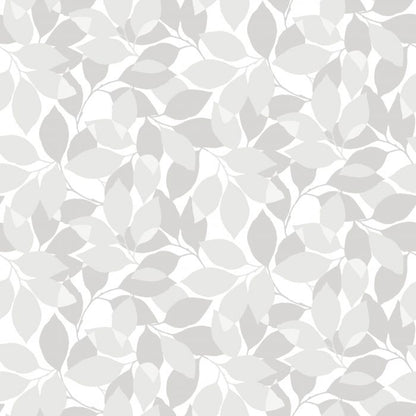 Augusti - Autumn Leaves Wallpaper - Grey