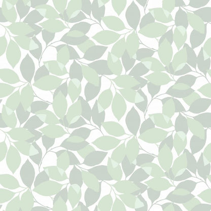 Augusti - Autumn Leaves Wallpaper - Green