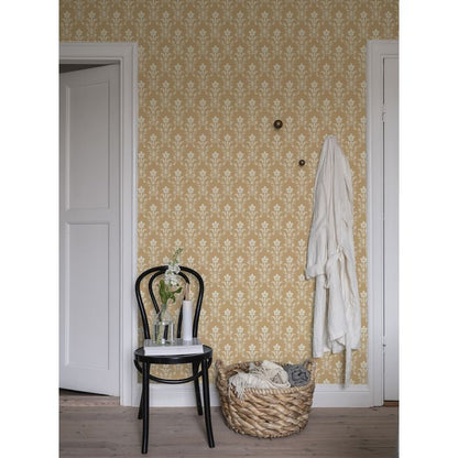 Hudiksvall Floral Wallpaper - Yellow