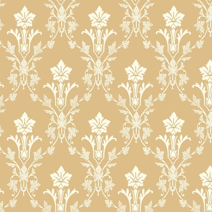 Hudiksvall Floral Geo Wallpaper - Yellow