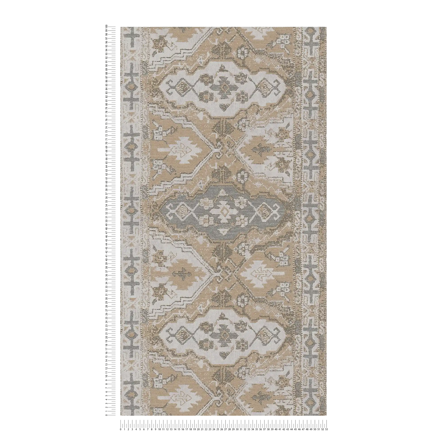 Marrakesh Carpet Wallpaper  - Beige Grey