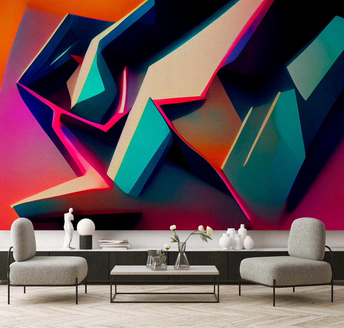 Urbania 1 - Custom Sized Wallpaper Mural (per m2)
