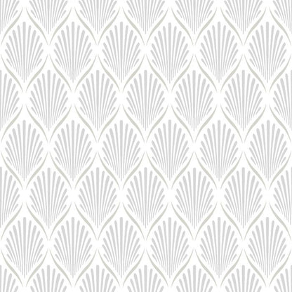 Lilly Geometric Wallpaper - White
