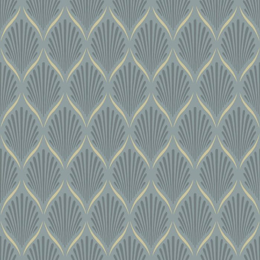 Lilly Geometric Wallpaper - Blue
