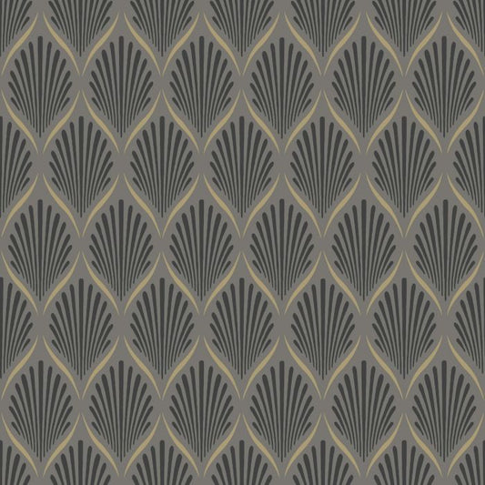 Lilly Geometric Wallpaper - Black