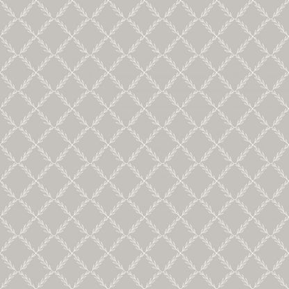 Vide - Leafy Geo Wallpaper - Grey