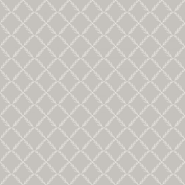 Sample - Vide - Leafy Geo Wallpaper - Grey