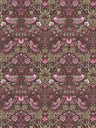 Baroque Birds Wallpaper - Beige/Purple