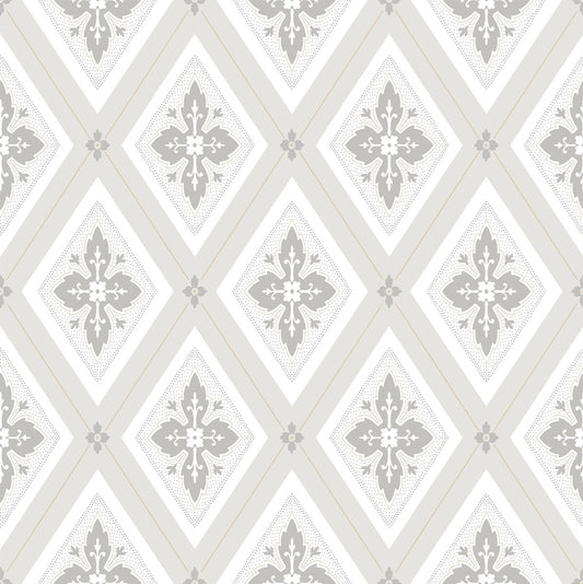 Astrid Flora Wallpaper - Grey
