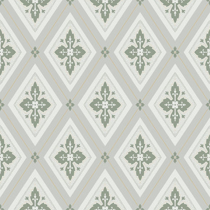 Astrid Flora Wallpaper - Green