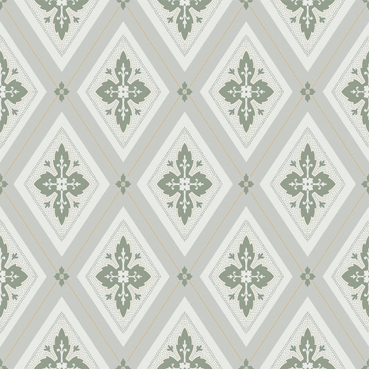 Astrid Flora Wallpaper - Green