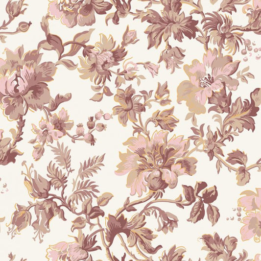 Brita Leaves Wallpaper - Pink