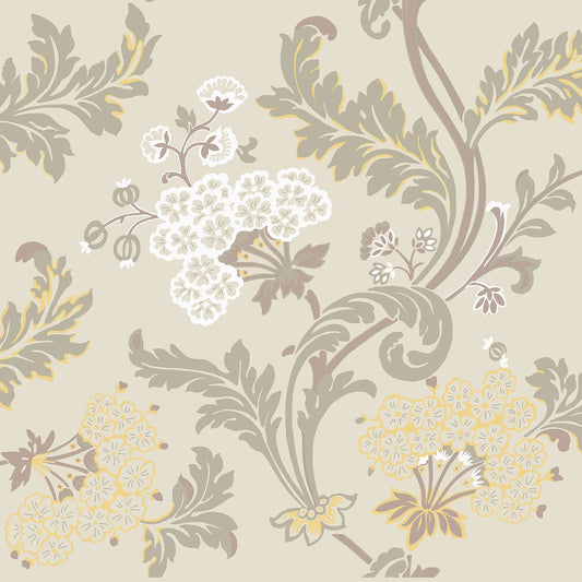 Lydias Gard Wallpaper - Gold/Beige