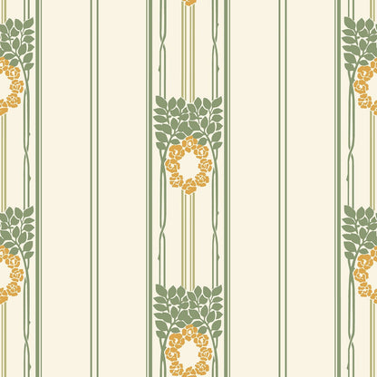 Ramsjo Wallpaper - White/Yellow