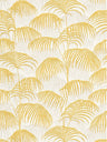 Textured Palm Silk Wallpaper - Yellow and White - Discontinuing