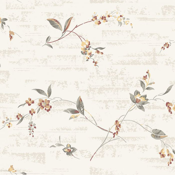 Sample - Duro Skir 1939 Wallpaper - White/Red