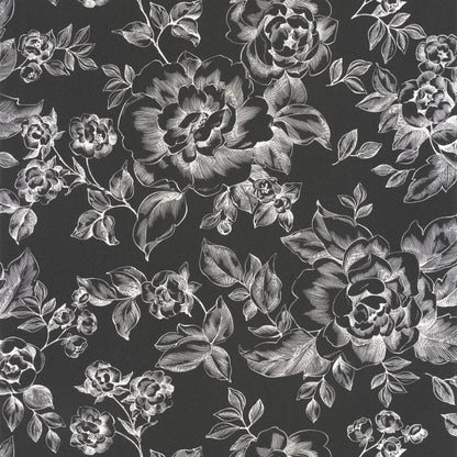 Smile A Fleur De Peau Wallpaper - Noir blanc
