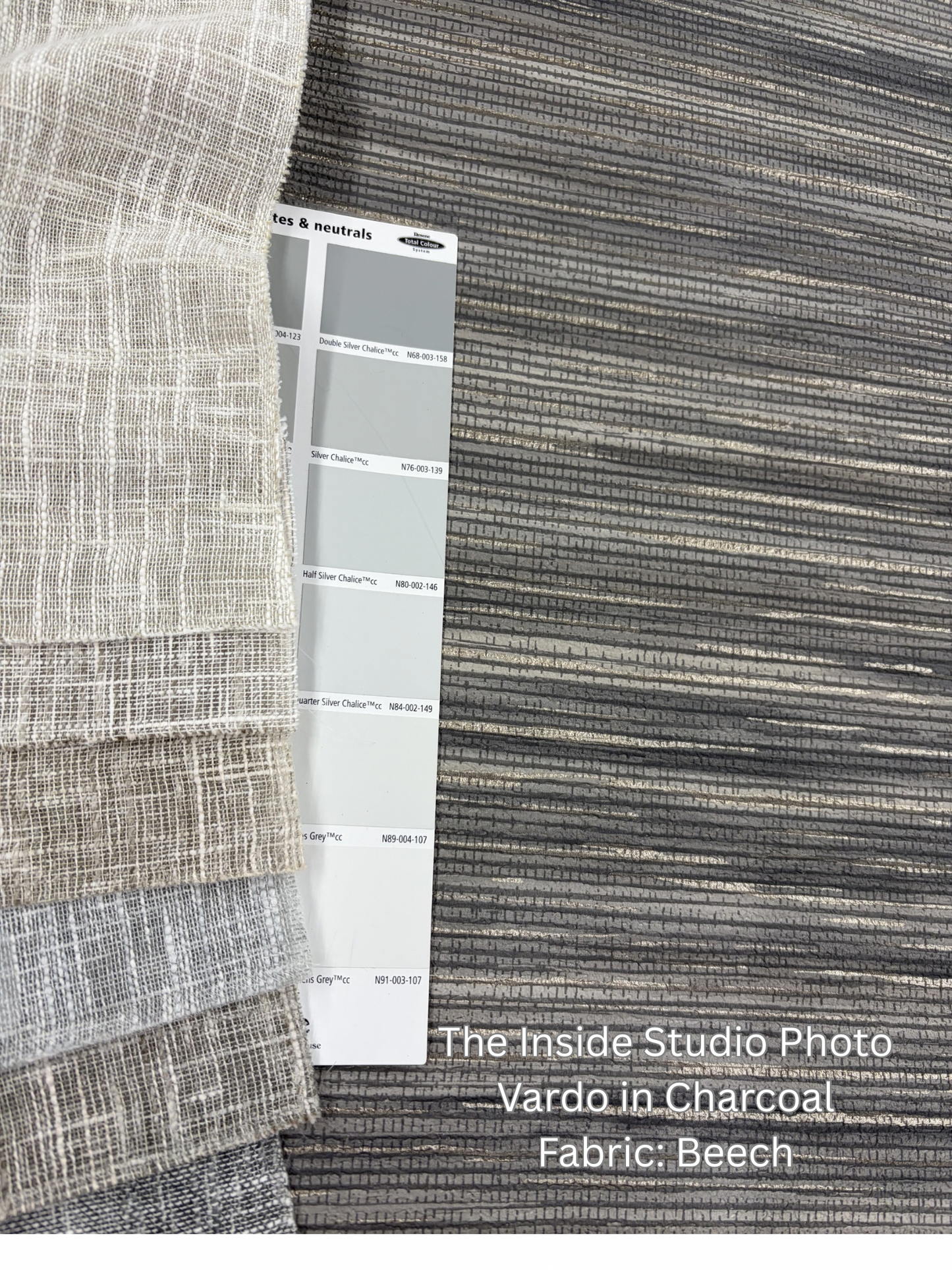 Vardo - Faux Grasscloth Wallpaper - Charcoal - Last 11 Rolls Due July