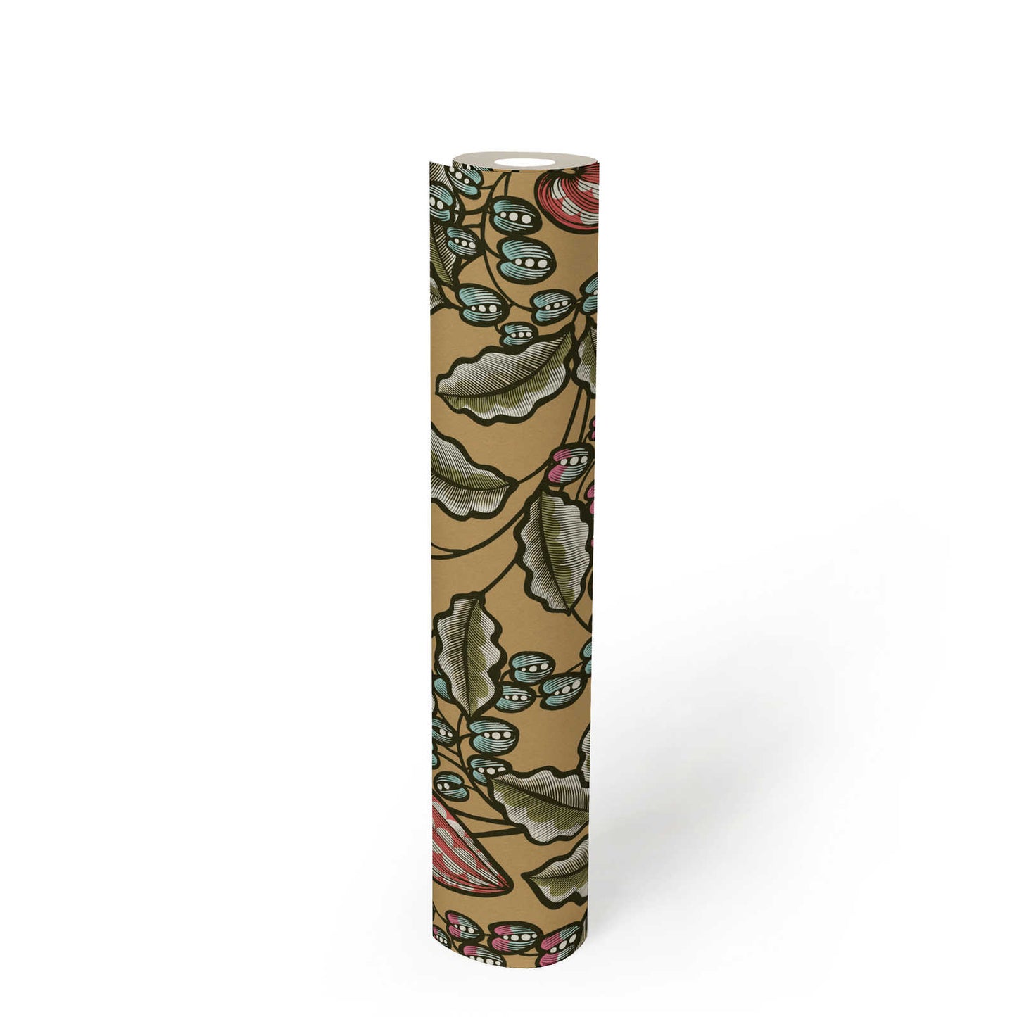 Floral Vine Wallpaper - Caramel