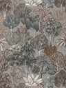 Exotic Oasis Wallpaper - Grey/Cream