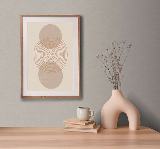Linea Linen Texture Vinyl Wallpaper – Greige