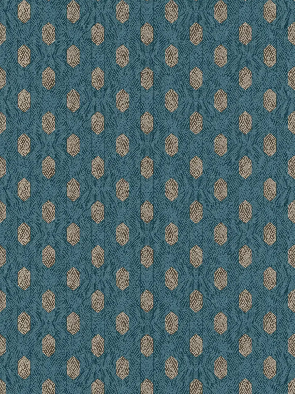 Hex Glamour Heavy Weight Wallpaper - Aqua