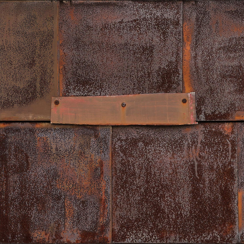 Sample - Piet Hein Eek 'Rusted Metal Series' Wallpaper - brown rusted metal