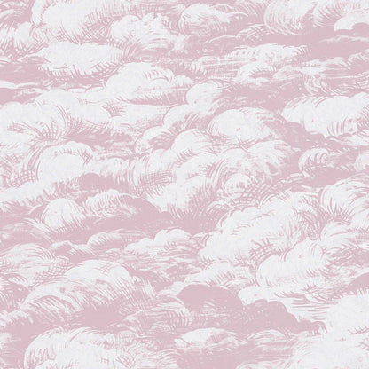 Cloudy Cloud Wallpaper - Pink