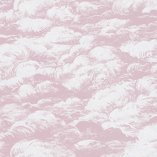 Cloudy Cloud Wallpaper - Pink