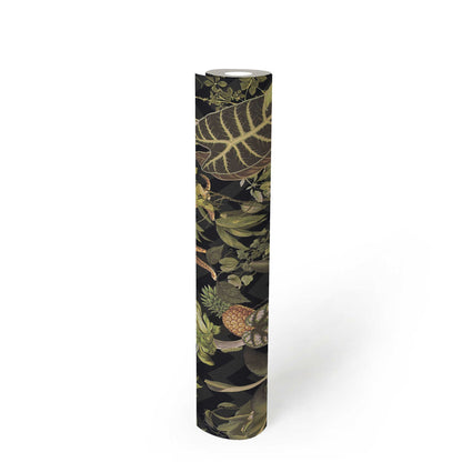 Living Jungle Chevron Wallpaper - Black