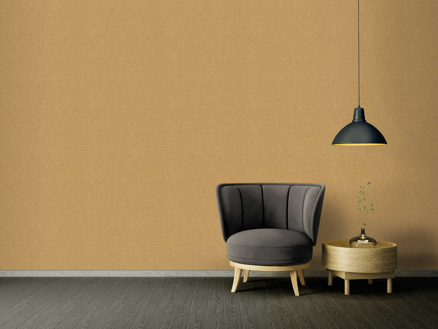 Medusa Linen Coordinate Wallpaper - Yellow - Versace 4