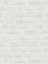 Classic Brickstone - Natural Wallpaper - White