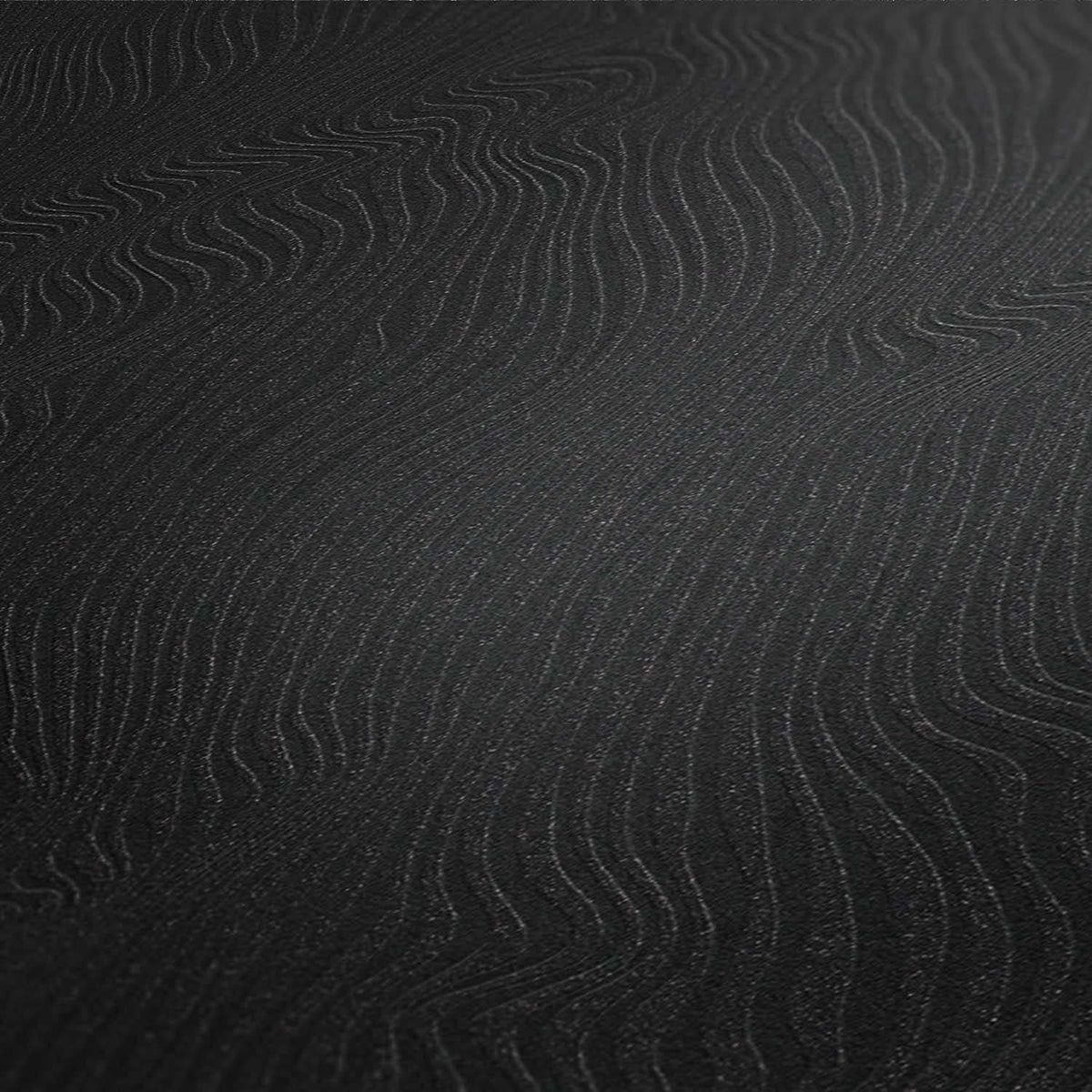Ripple Glitter Effect Wallpaper - Black