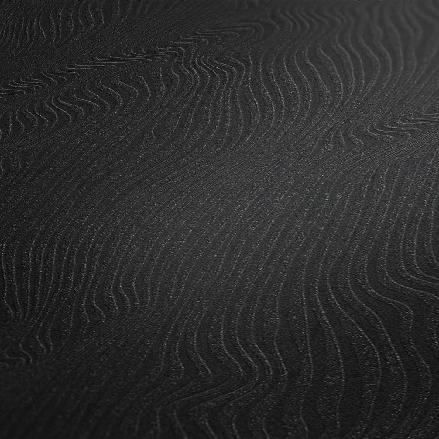 Ripple Glitter Effect Wallpaper - Black