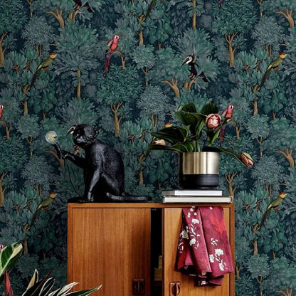 Botanist Wallpaper -  Teal  - Last 12 Rolls