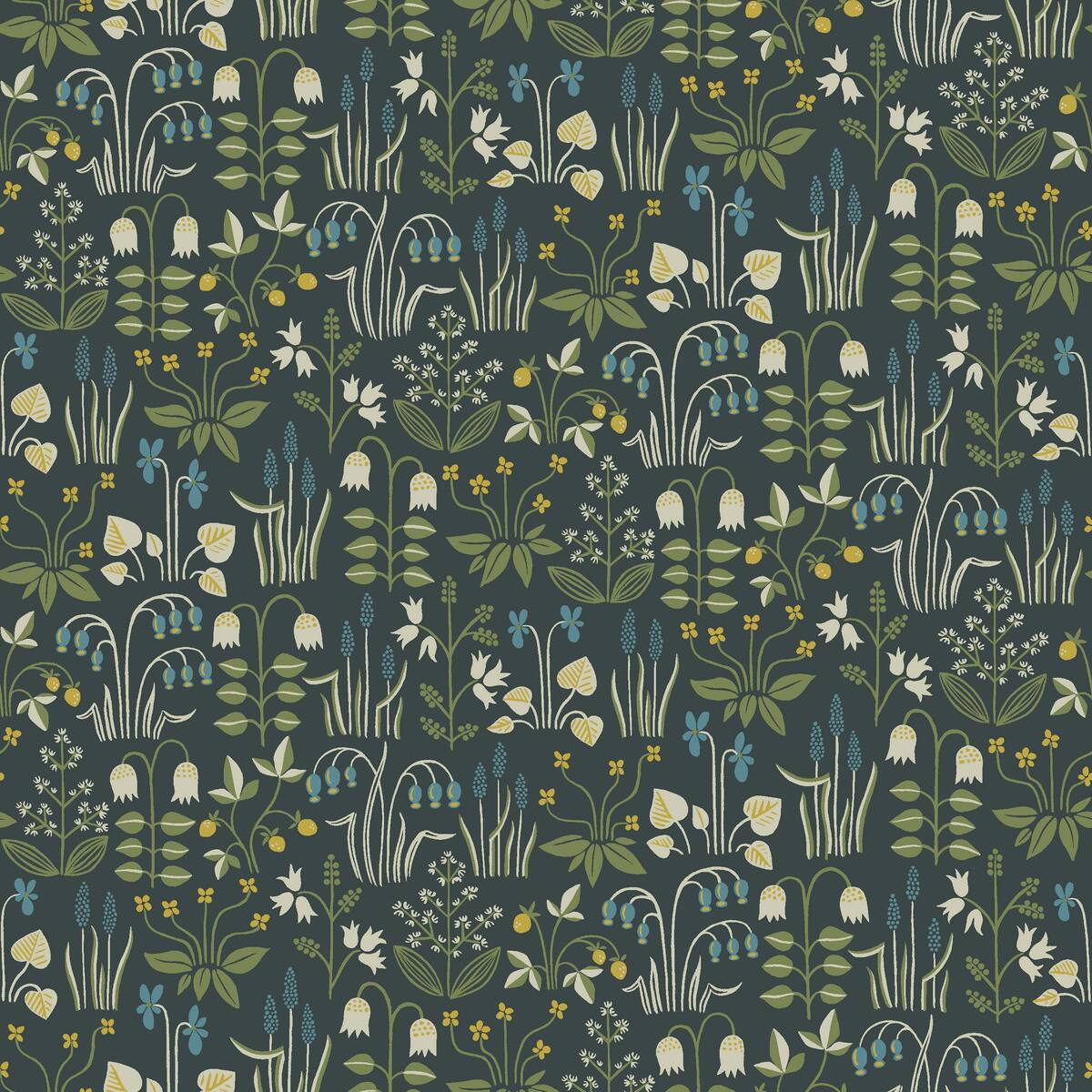 Strawberry Fields Wallpaper - Green