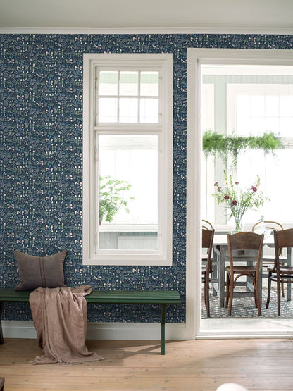 Strawberry Fields Wallpaper - Blue